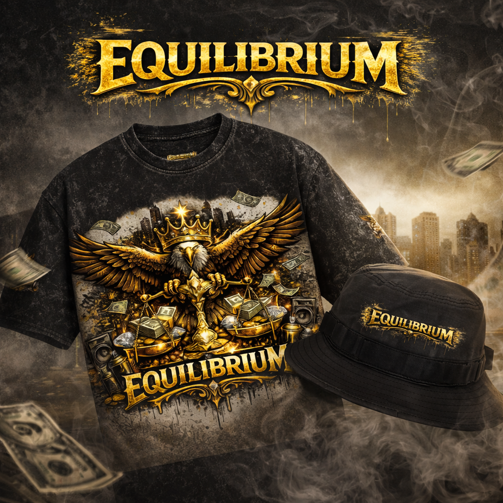 Equilibrium Golden Eagle fisherman hat &  T-shirt