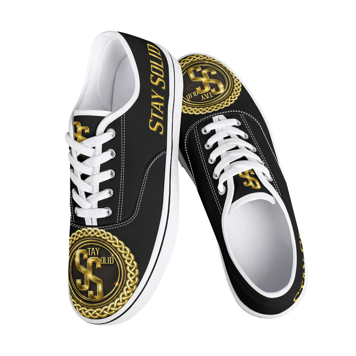 STAY SOLID  Skate Shoes With Customized Tongue