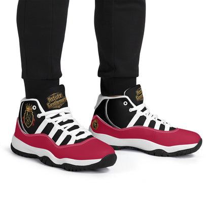 AG High Top Air Retro Sneakers - BLK/RED/WH