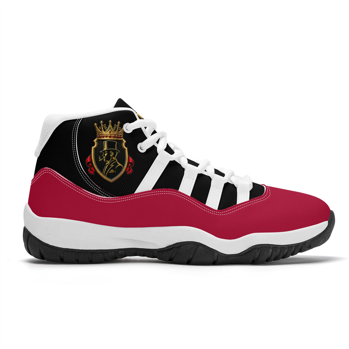 AG High Top Air Retro Sneakers - BLK/RED/WH