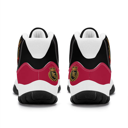 AG High Top Air Retro Sneakers - BLK/RED/WH
