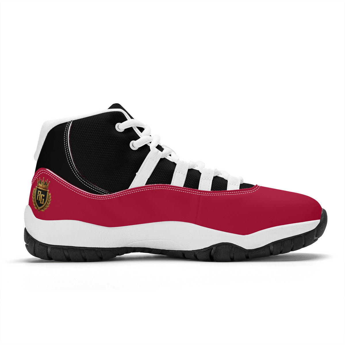 AG High Top Air Retro Sneakers - BLK/RED/WH