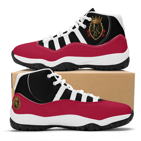 AG High Top Air Retro Sneakers - BLK/RED/WH