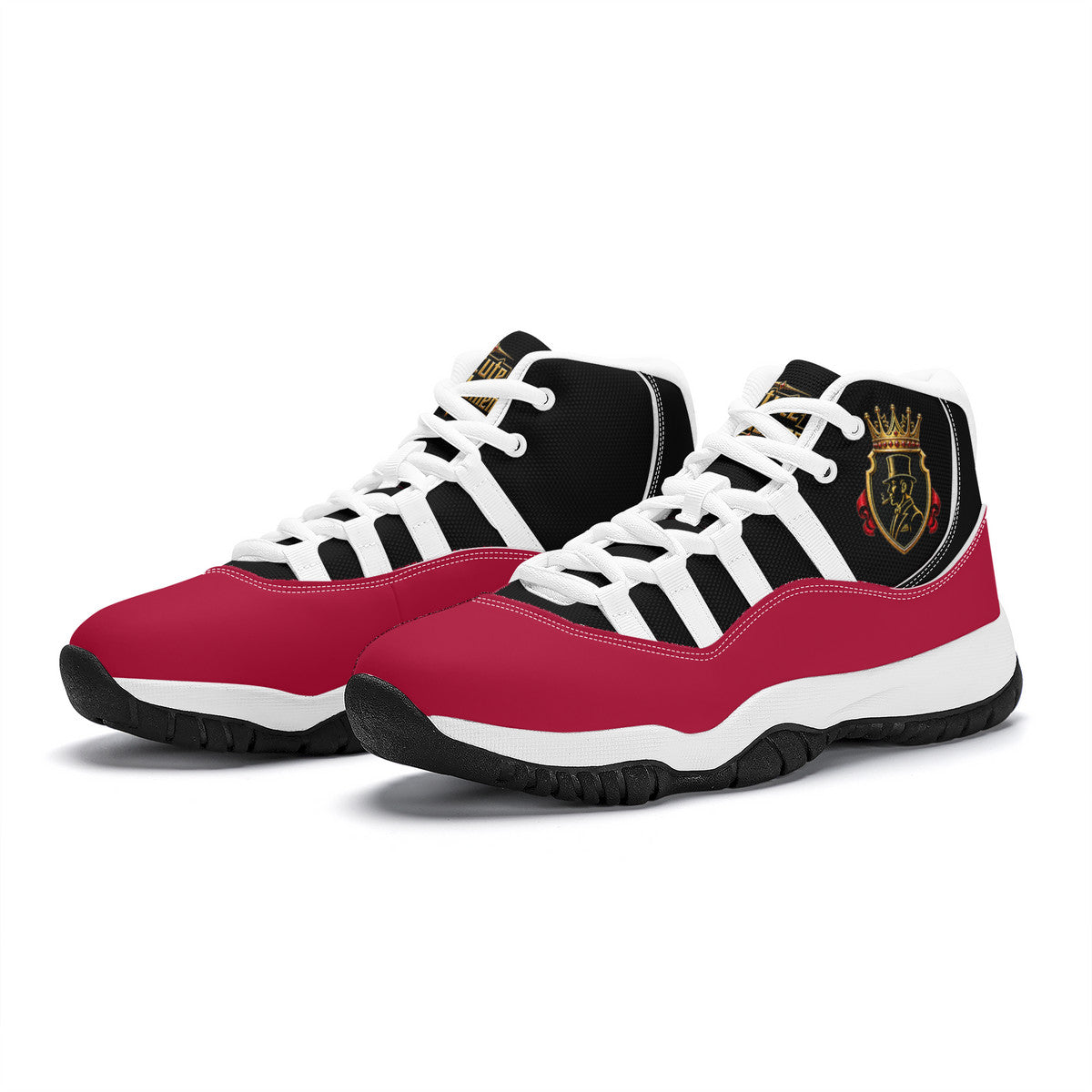 AG High Top Air Retro Sneakers - BLK/RED/WH