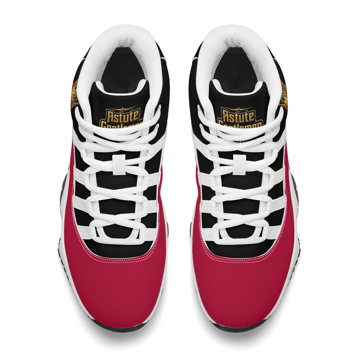 AG High Top Air Retro Sneakers - BLK/RED/WH