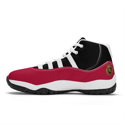 AG High Top Air Retro Sneakers - BLK/RED/WH
